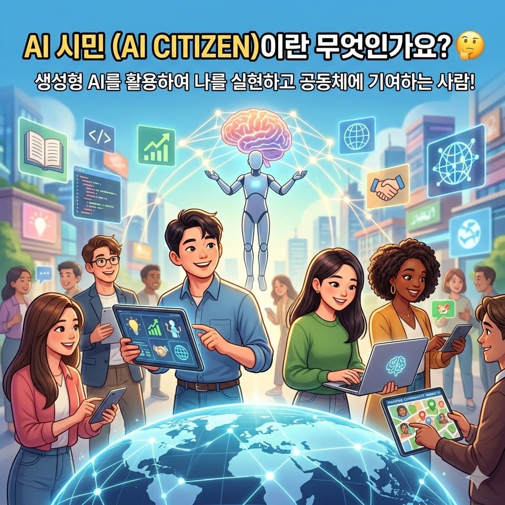 ▲ 기술을 넘어 사람을 향하는 AI 생태계의 능동적 참여자, 바로 AI 시민입니다.