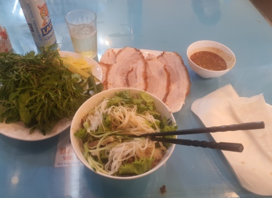 Donald trung 비빔국수, 돼지고기 요리