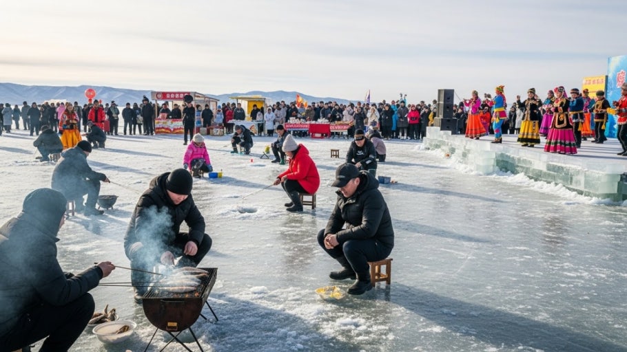강원도 산천어 축제모습 사진