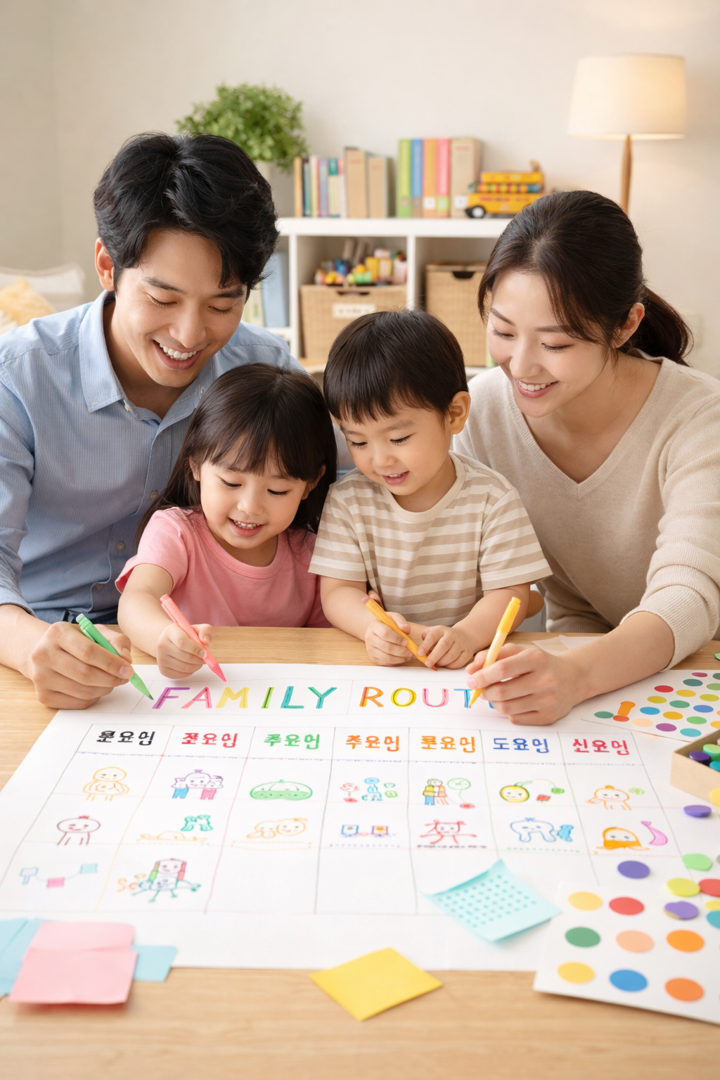 가족 생활 루틴 만드는 방법 관련 사진