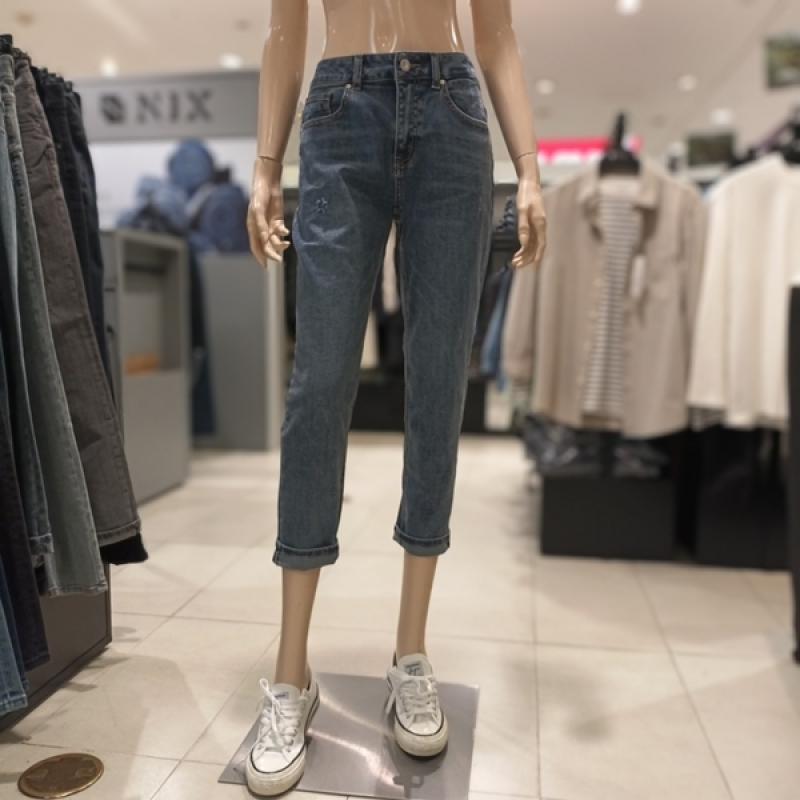 닉스 여성 사계절 4톤 구제 보이프렌드핏 데님팬츠 FNBRDDB530P