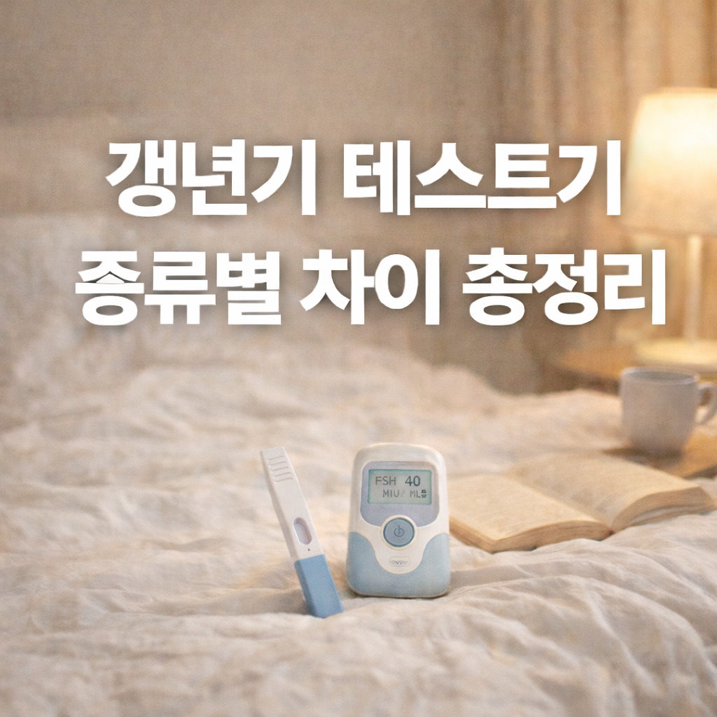 갱년기 테스트기 종류별 차이 — 내 몸에 맞는 자가진단법 찾기