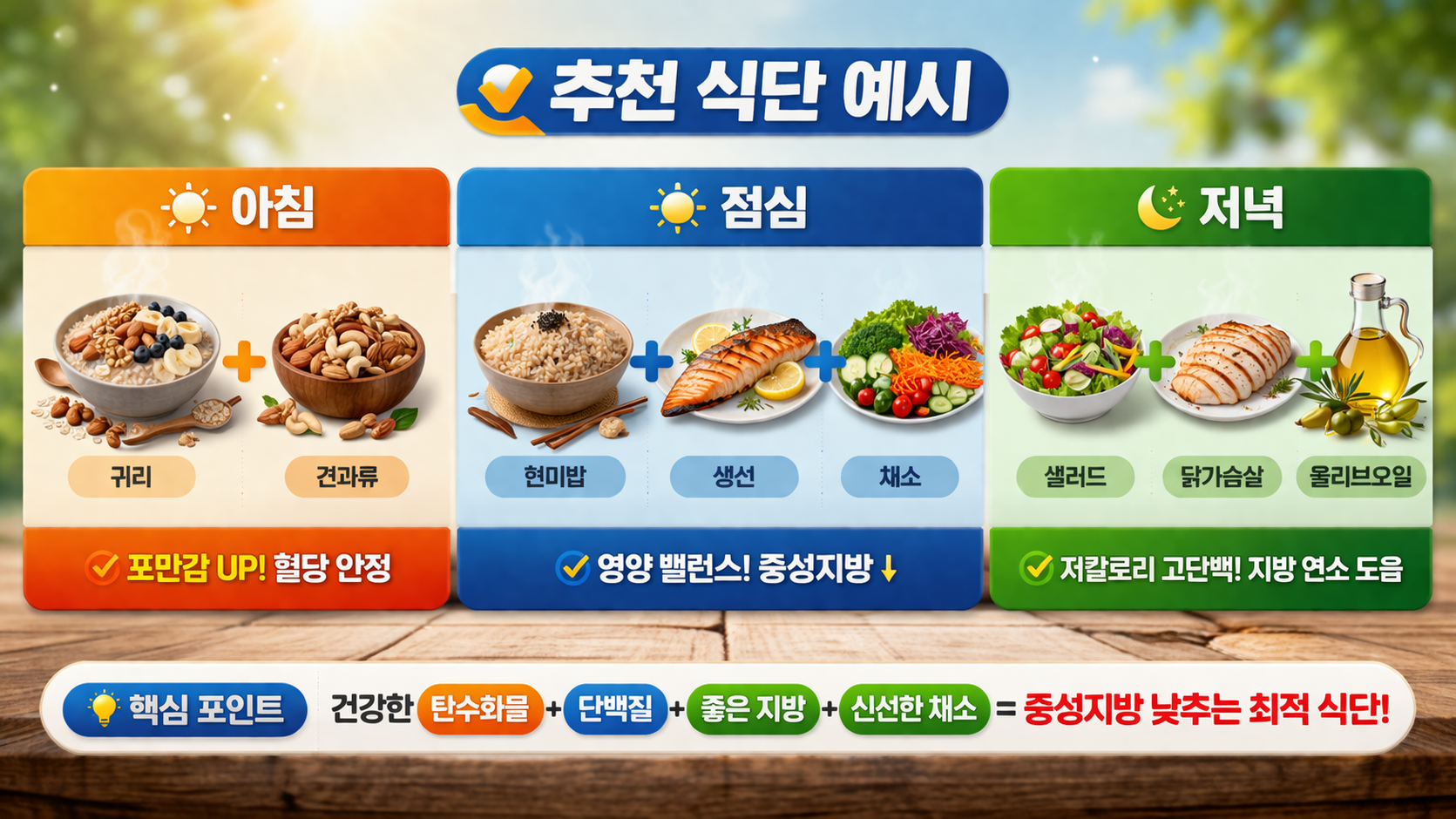 추천식단 예시