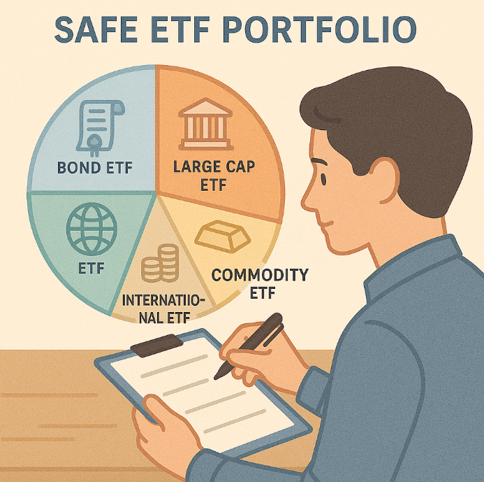 예산을 설정하고 자산을 관리하는 남성 이미지