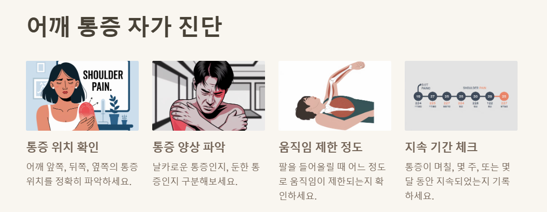 어깨 통증 자가 진단
