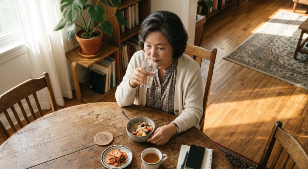 아침 루틴 순간