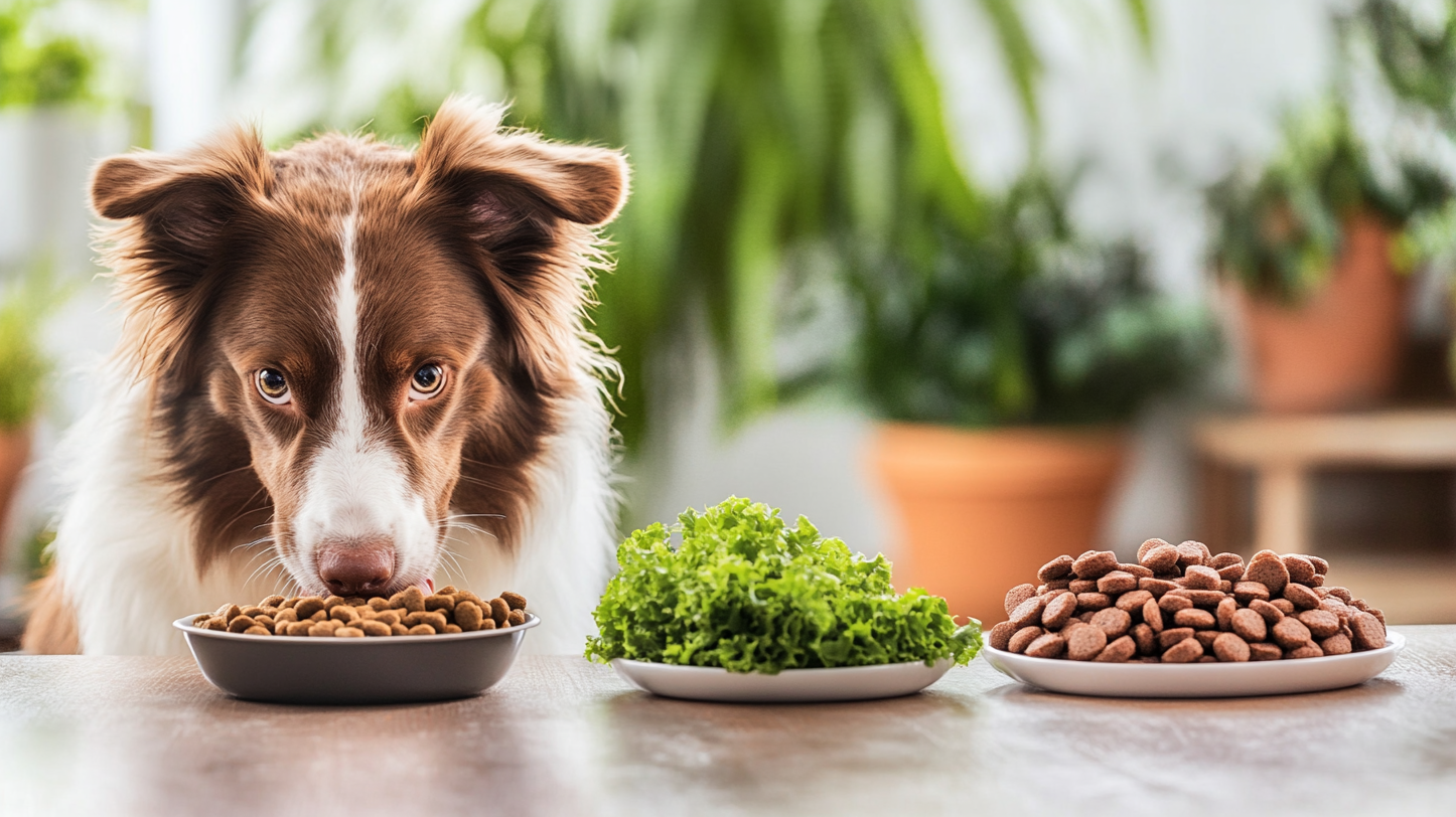 사료먹는 강아지