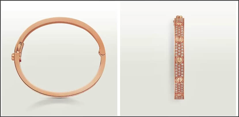 핑크 파베 러브팔찌