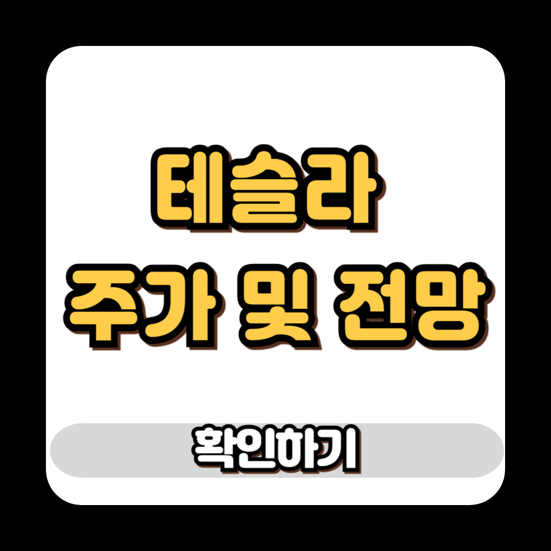테슬라 주가 및 전망