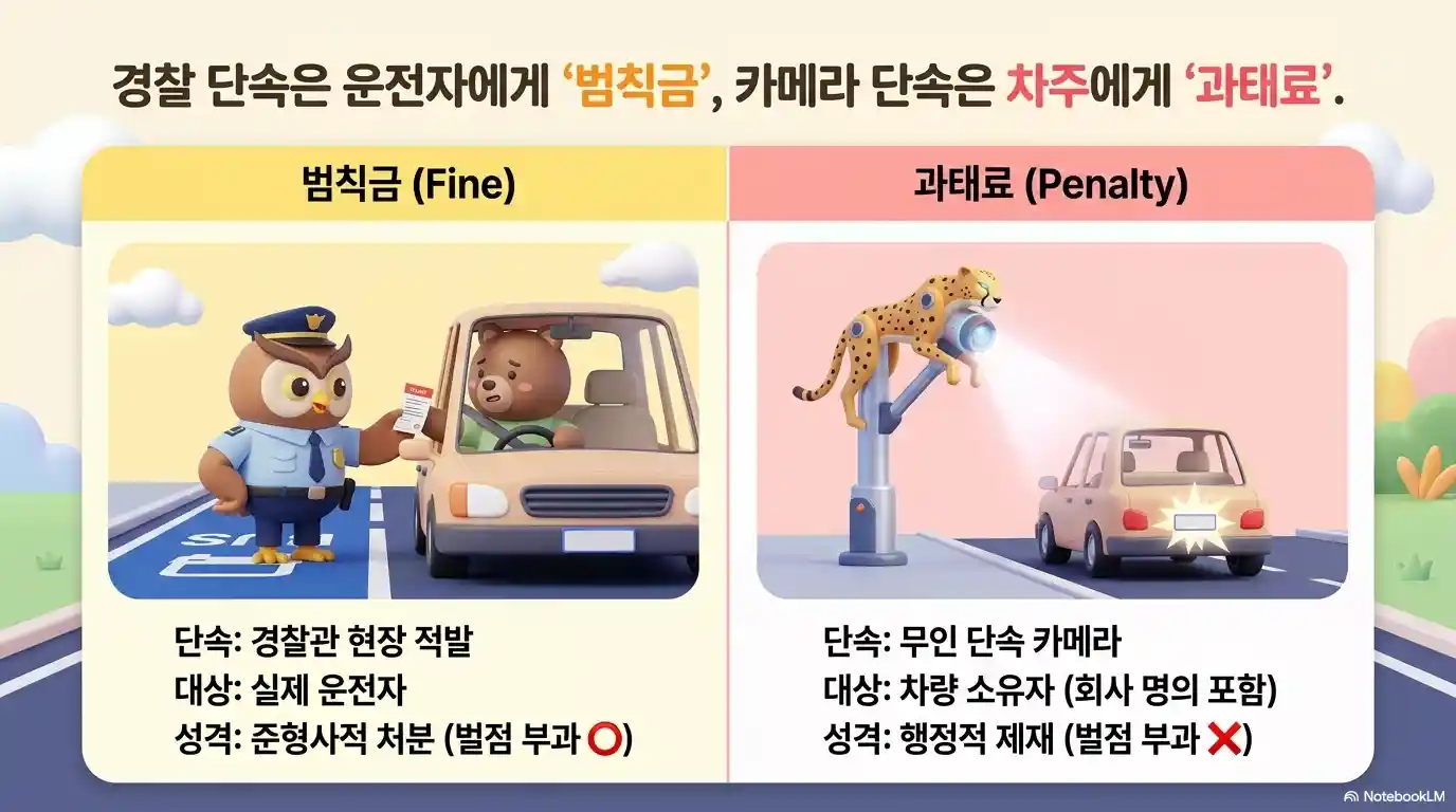 버스전용차로 위반 범칙금과 과태료 비교