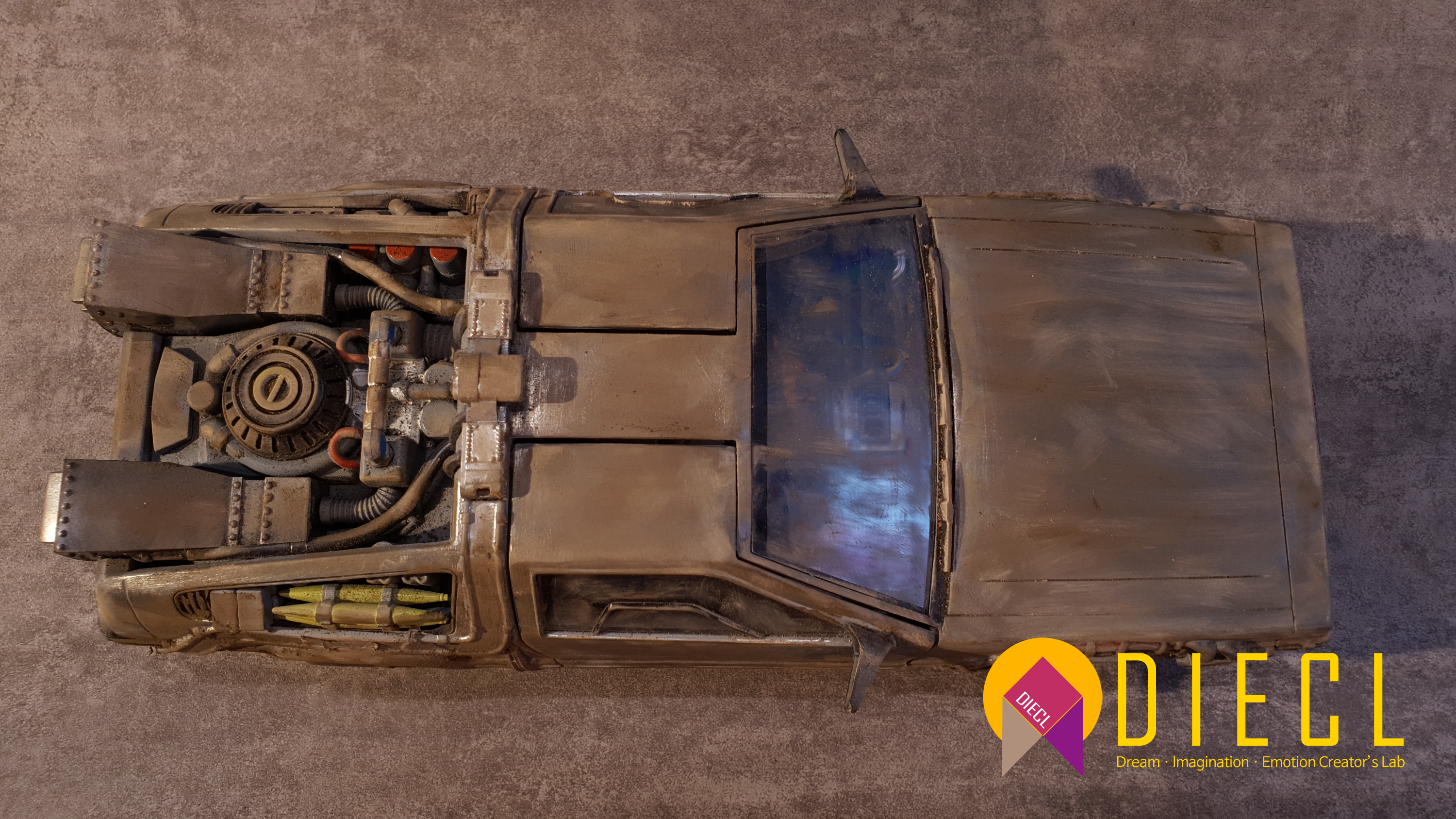 NECA Delorean, Back to the future, BTTF, Polishing, Detail Up, 백투더퓨처, 드로리안, 웨더링, Weathering, 타미야 에나멜