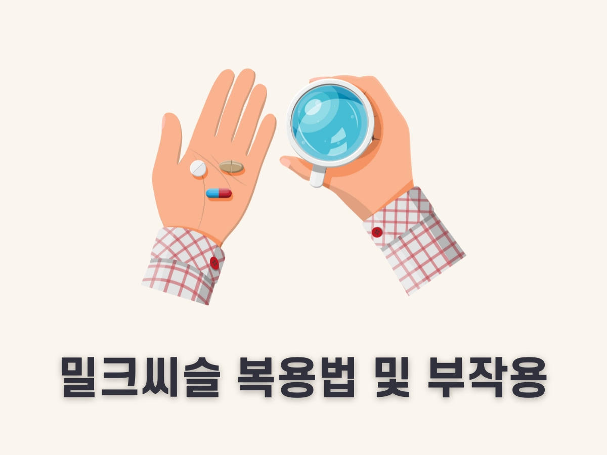 밀크씨슬 복용법 및 부작용