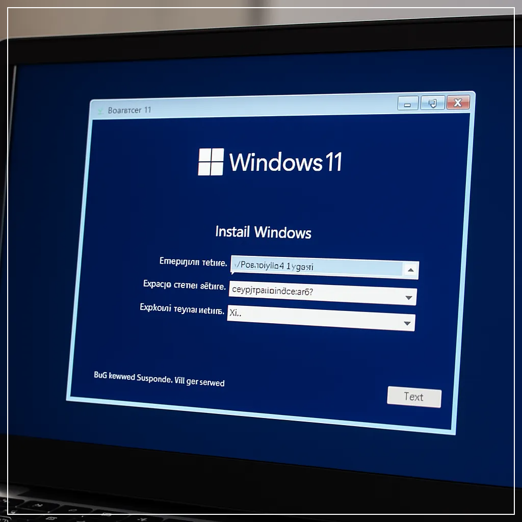 윈도우 11 설치 초기화면