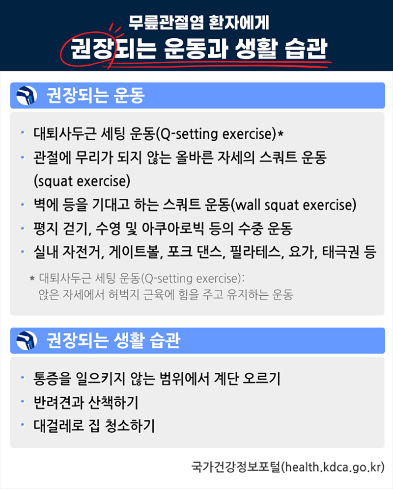 무릎관절염 운동