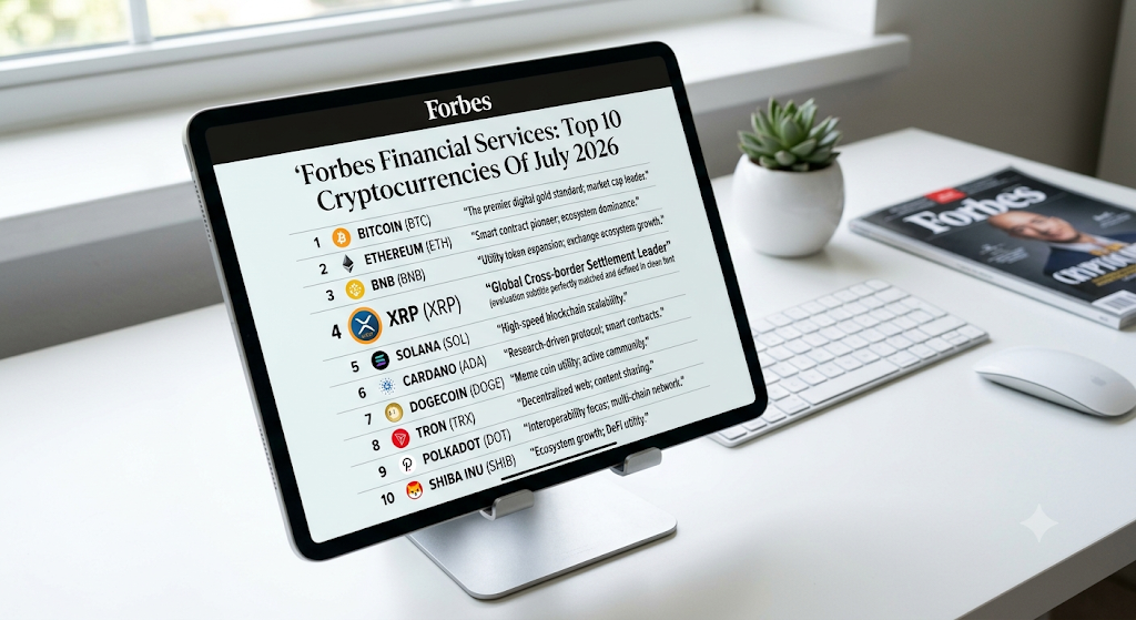 포브스 2026년 7월 유망 암호화폐 10선 및 리플 XRP 4위 선정 분석