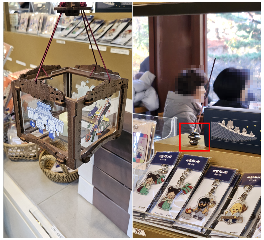 넥슨-메이플-스토리-덕홍전-전시전-등불-굿즈(좌)-주황버섯-인센스(우)-이미지