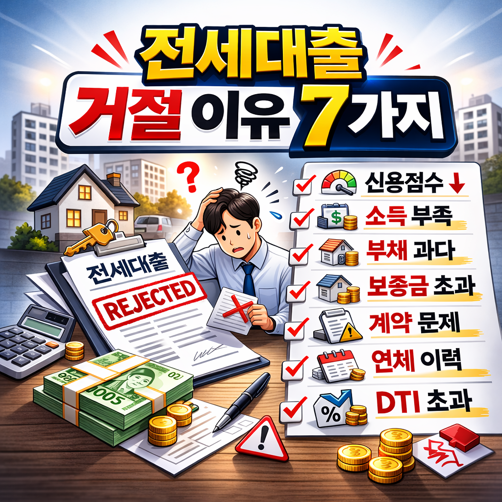 전세대출 거절 이유