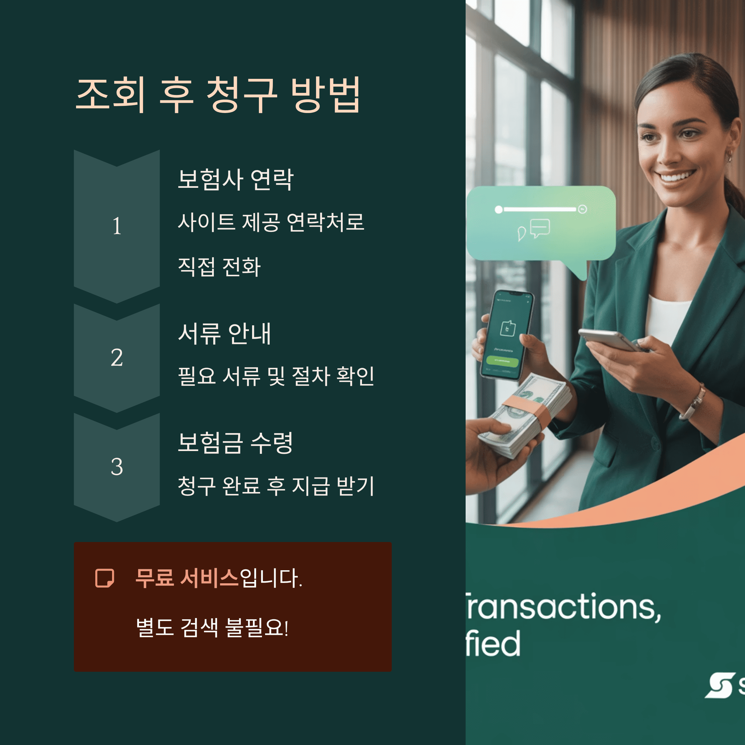 조회 후 청구 방법