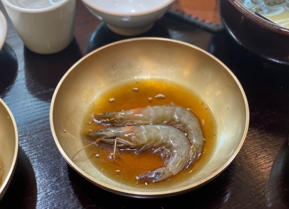 의왕 백운호수 맛집 자연 담은 밥상 백운재 - 새우장