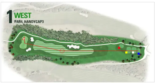 출처 : 필로스CC 1홀, 2홀 코스 공략