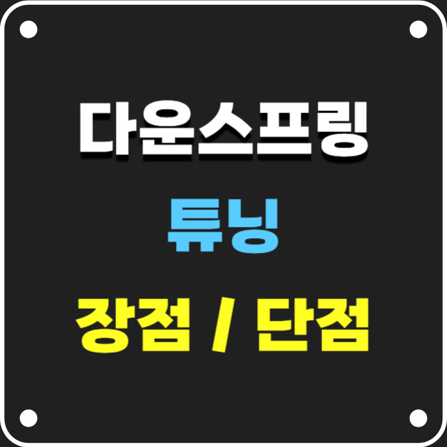 다운스프링장점과단점