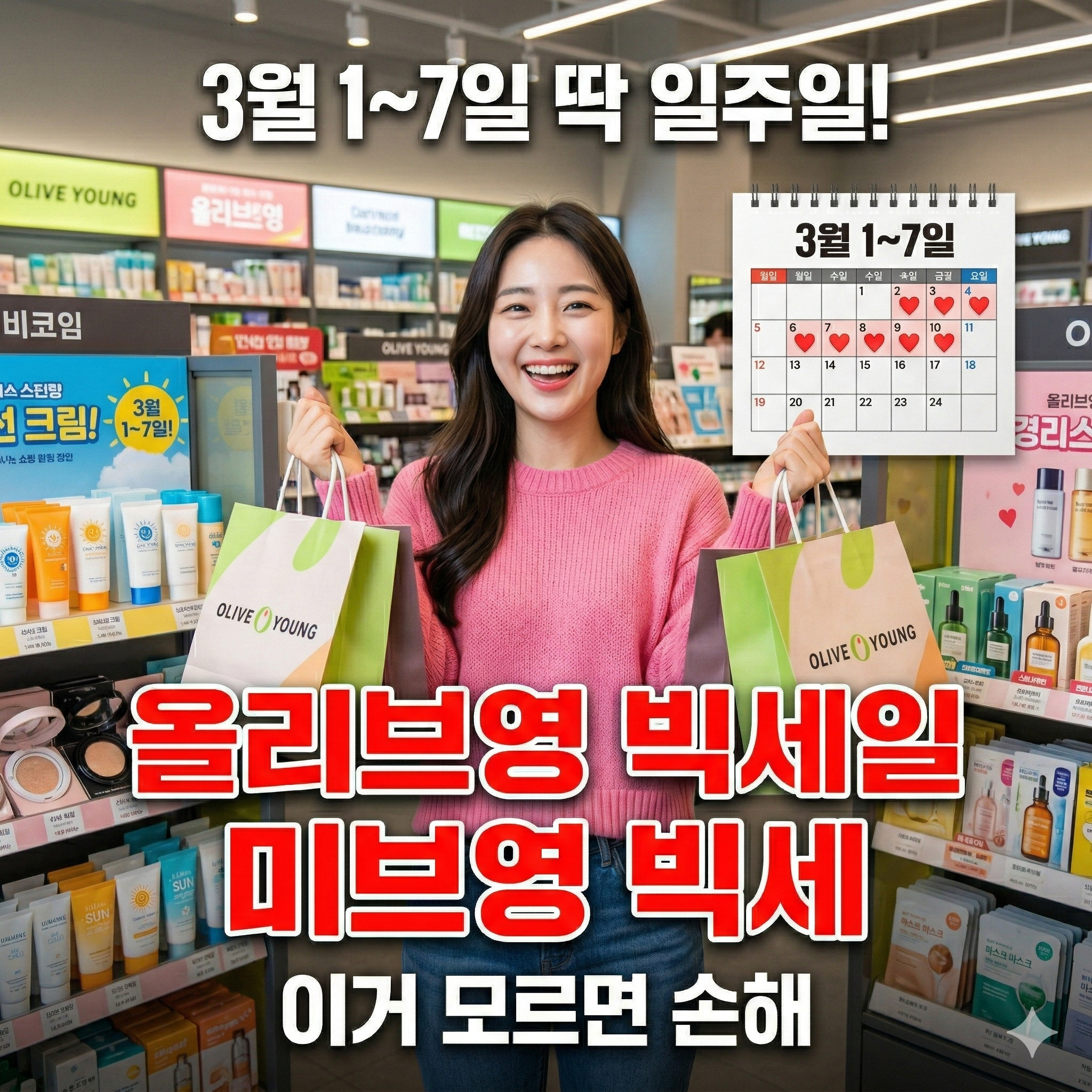 올리브영 3월 1일부터 7일까지, 이거 모르면 손해