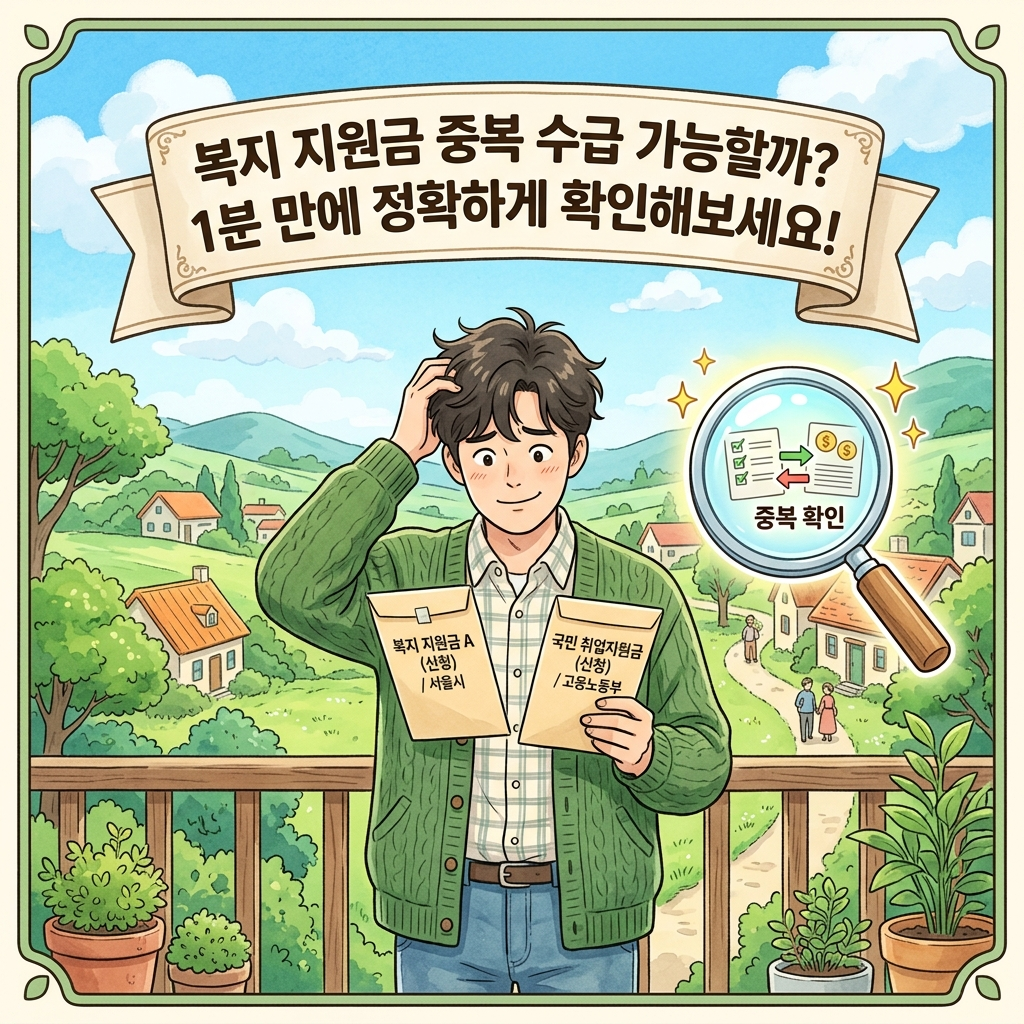 2026년 고유가피해지원금 타 지원금 중복 수급 확인법 보조금24