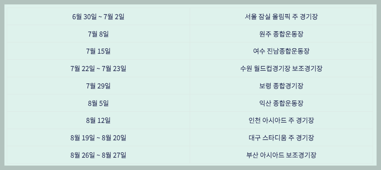 싸이 2023 흠뻑쇼 콘서트 예매 및 투어 일정
