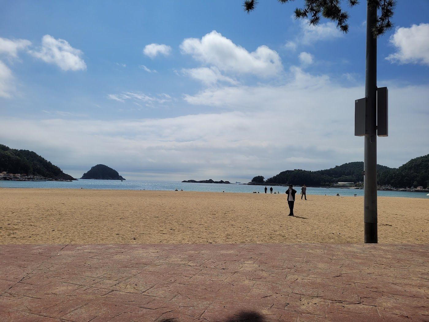 남해 상주은모래비치 전경 은모래 해변 풍경