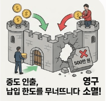 납입한도 영구적으로 소멸