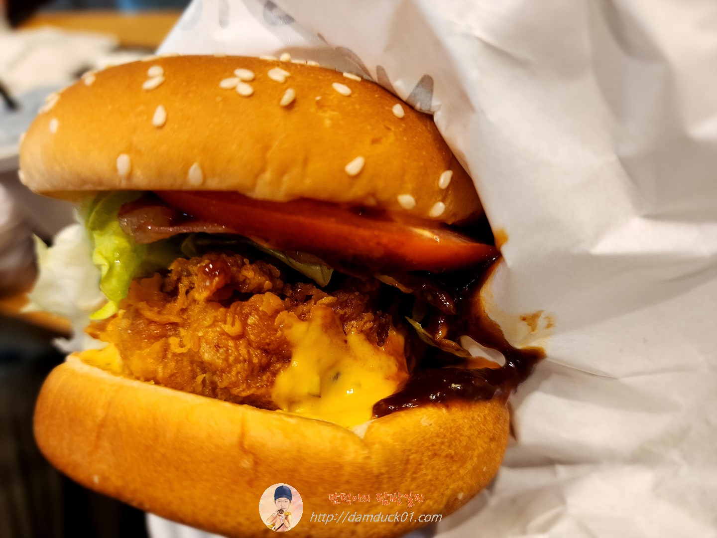 텍사스바베큐치킨버거