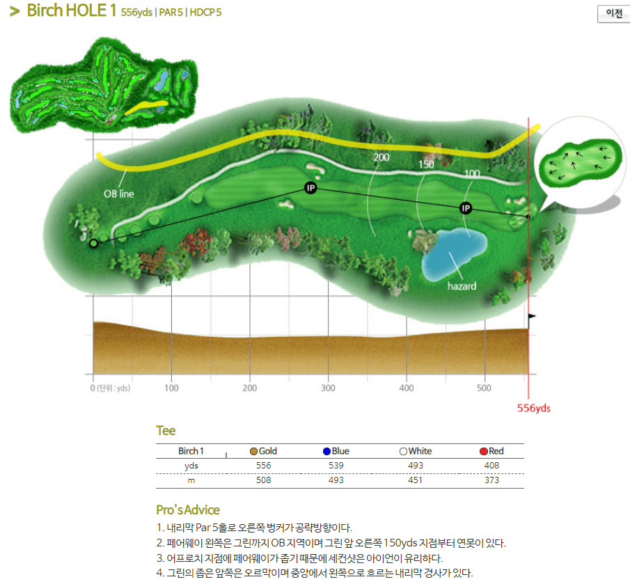 가평베네스트 골프클럽 버치코스 1