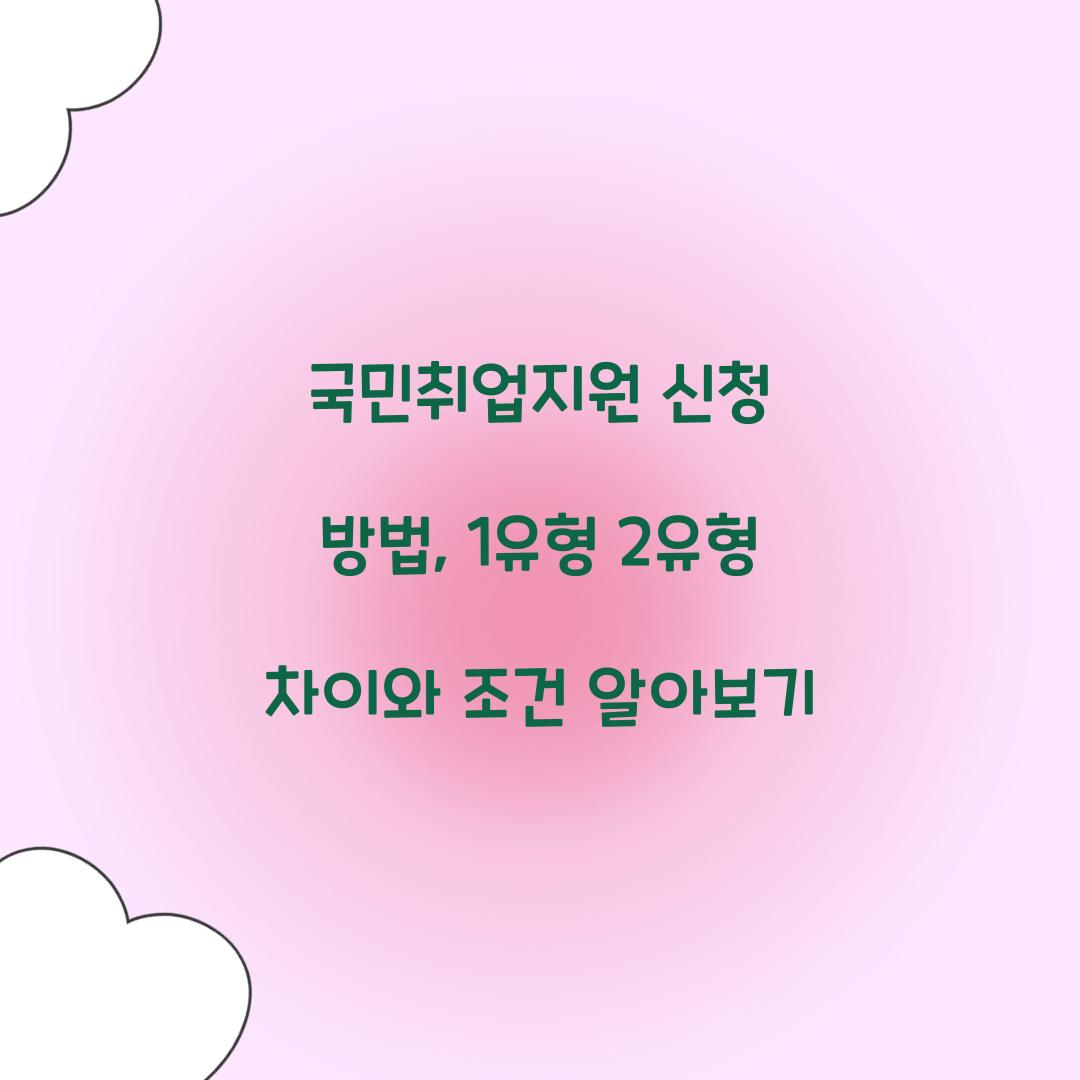 국민취업지원 신청