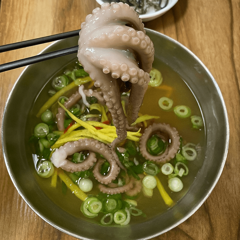 전남 순천의 낙지 저염식 해산물 스튜