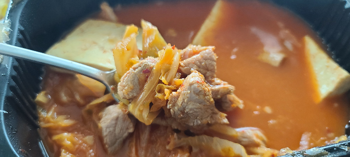 상대원 배달맛집 백채김치찌개 1인세트 포장배달 내돈내산 깔끔한포장 대접밥 돼지김치찌개