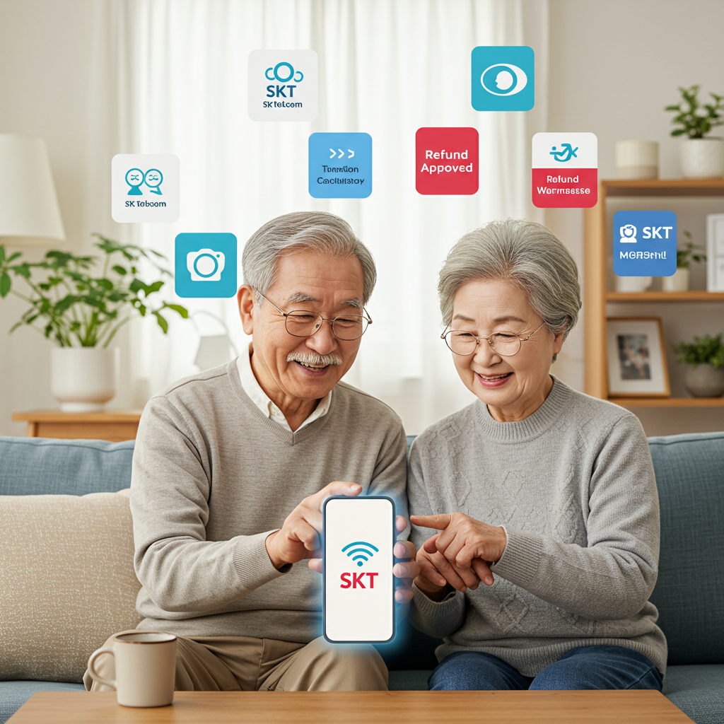 SKT 위약금 환급, 간단하게 확인