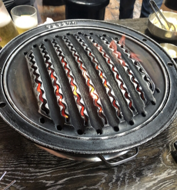 땅코참숯구이-숯불-불판