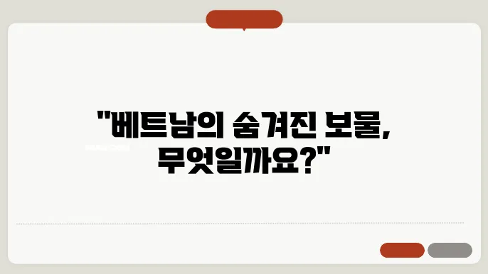 베트남 여행 선물 추천