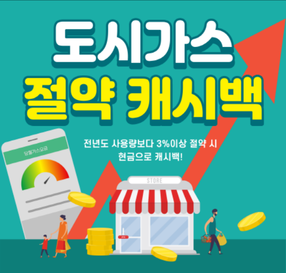 도시가스 절약 캐시백