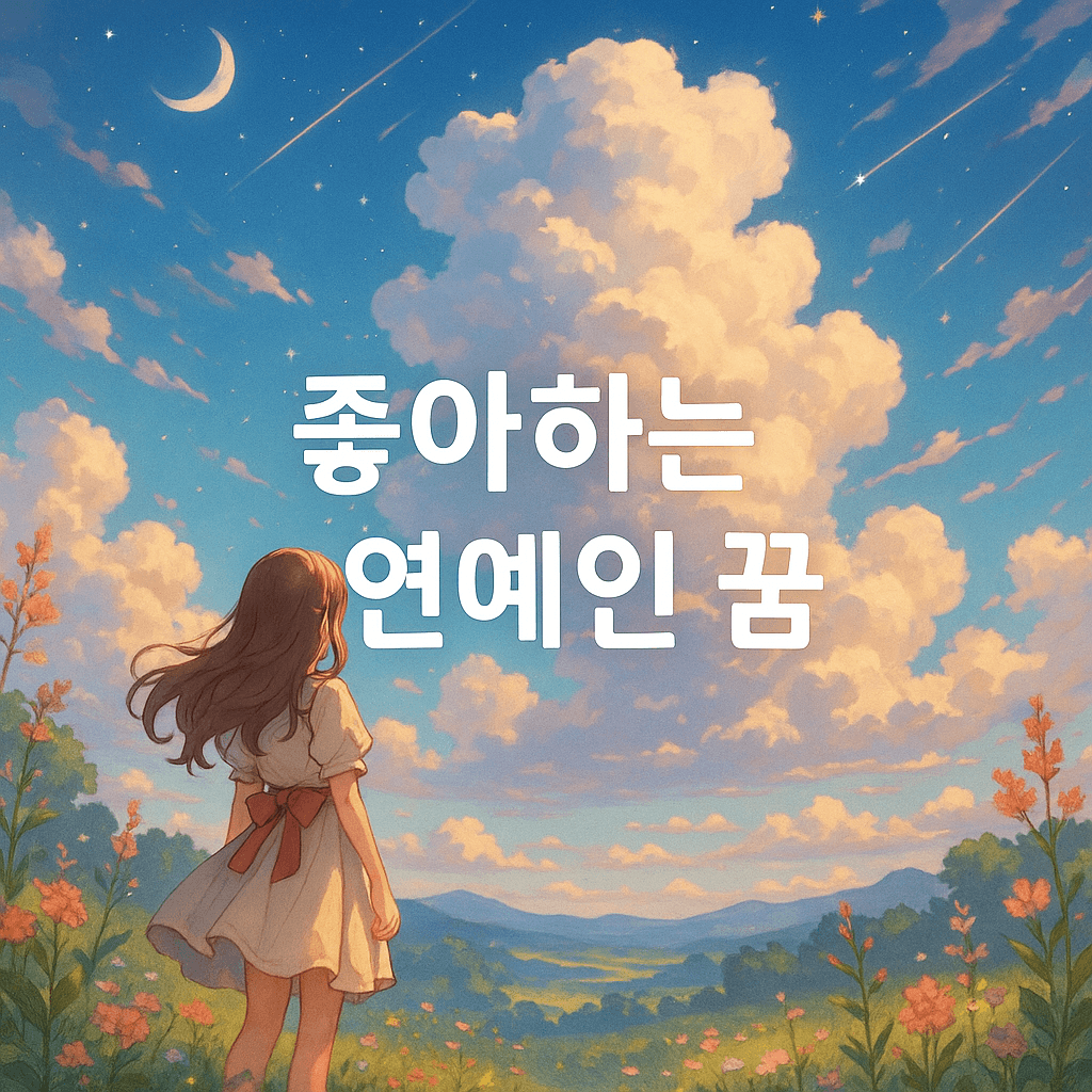 좋아하는 연예인 꿈 해몽