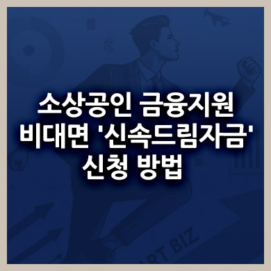 소상공인 금융지원 비대면 '신속드림자금' 신청 방법