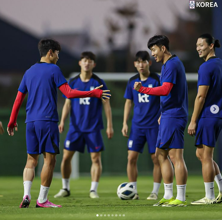 한국 싱가포르 축구훈련