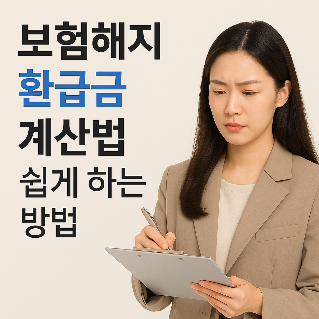 보험해지 환급금