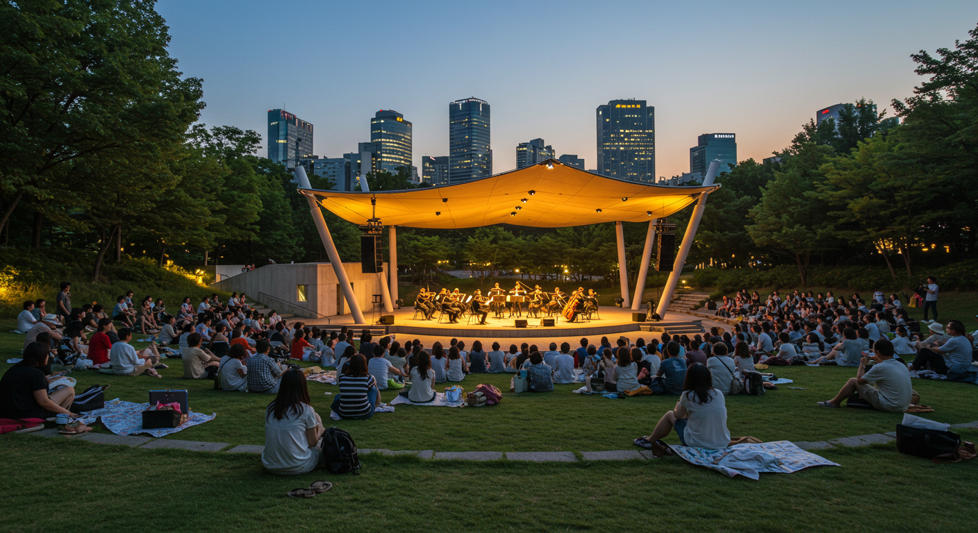 예술의전당 야외 음악회에서 만난 힐링 즐기는 법과 근처 맛집 정보에 관한 이미지