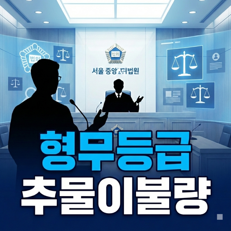 형무등급과 추물이불량 의미 완벽 정리