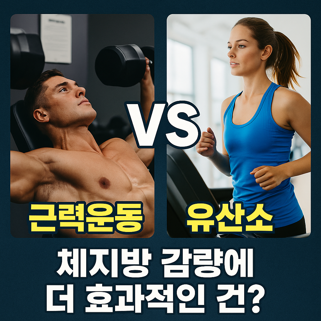 근력운동 vs 유산소, 체지방 감량에 더 효과적인 건?