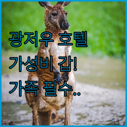 가성비 좋은 광저우 호텔 추천 및 가..