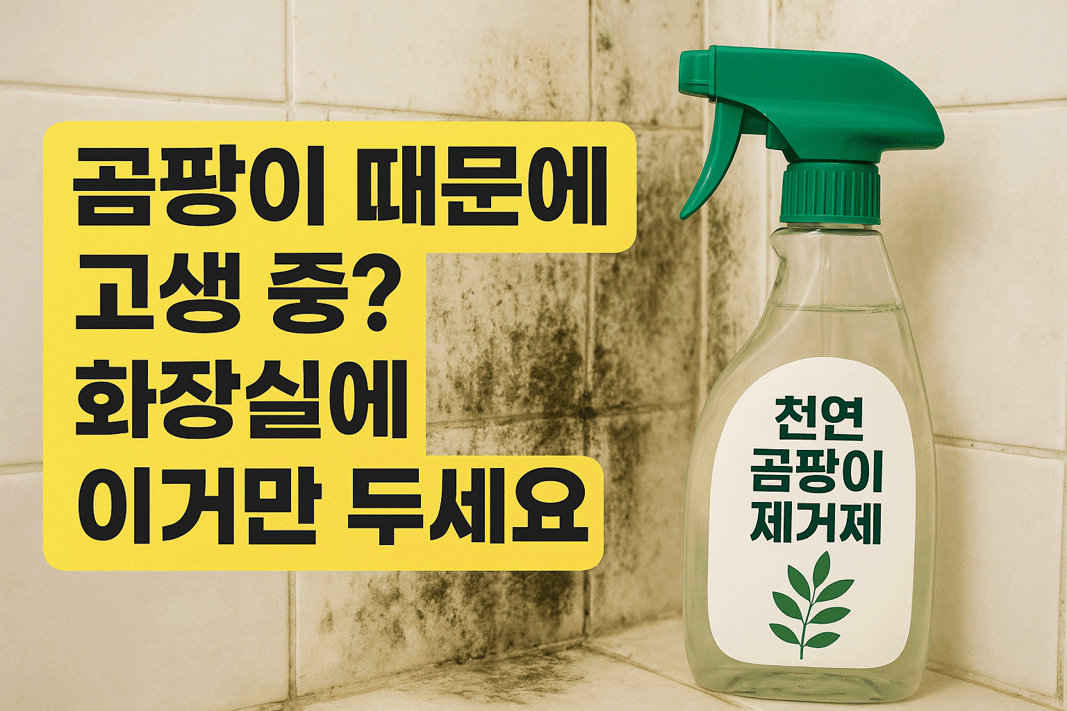 곰팡이 때문에 고생 중? 화장실에 이거만 두세요