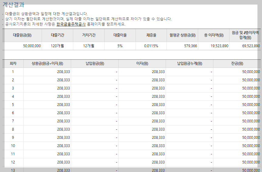 체증식 계산기