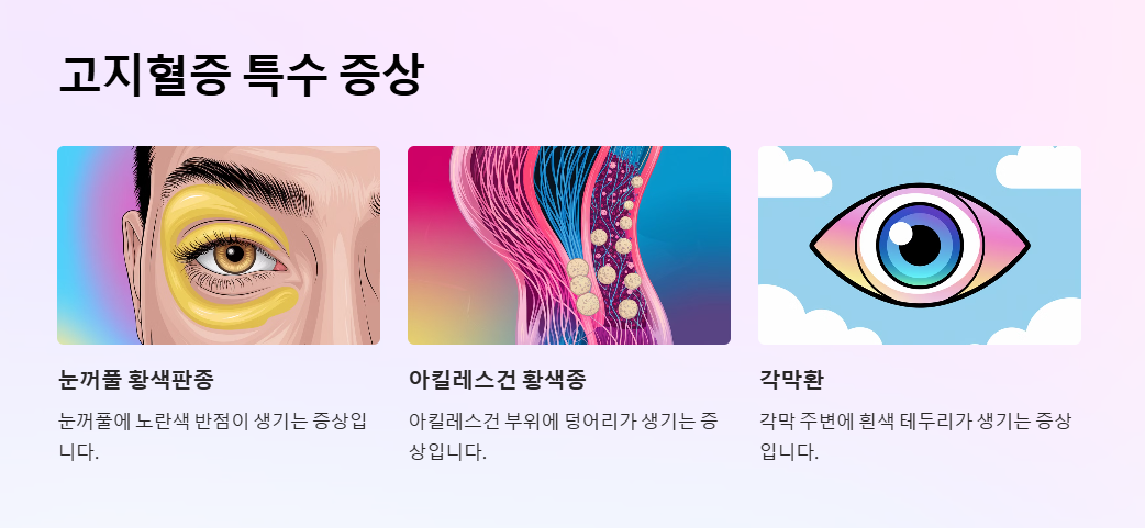 고지혈증 특수 증상